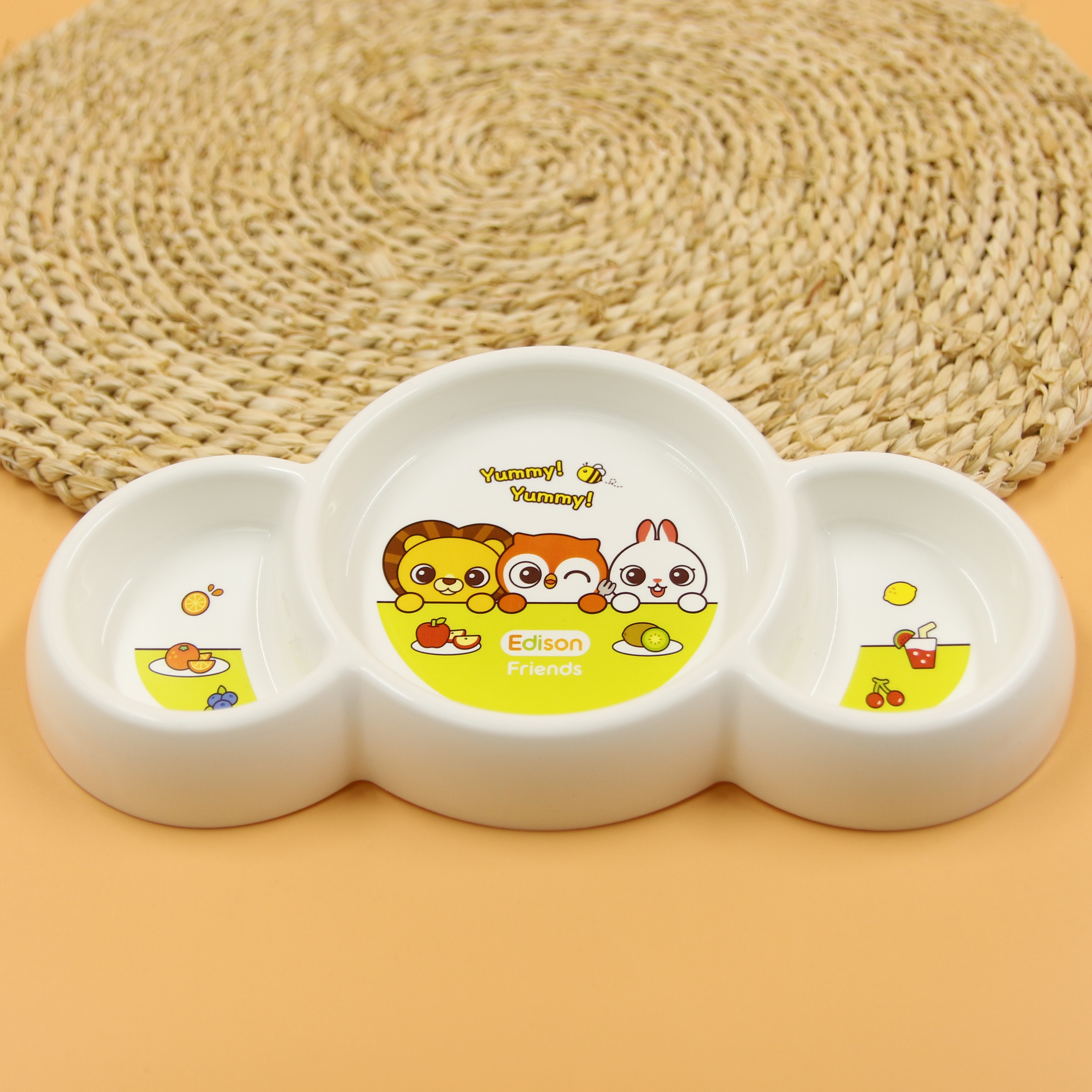 Đồ dùng ăn dặm Edison Hàn Quốc - Đũa xỏ ngón - Thìa silicon - Bát - Khay - Bình tập uống - Hàng chính hãng 9644