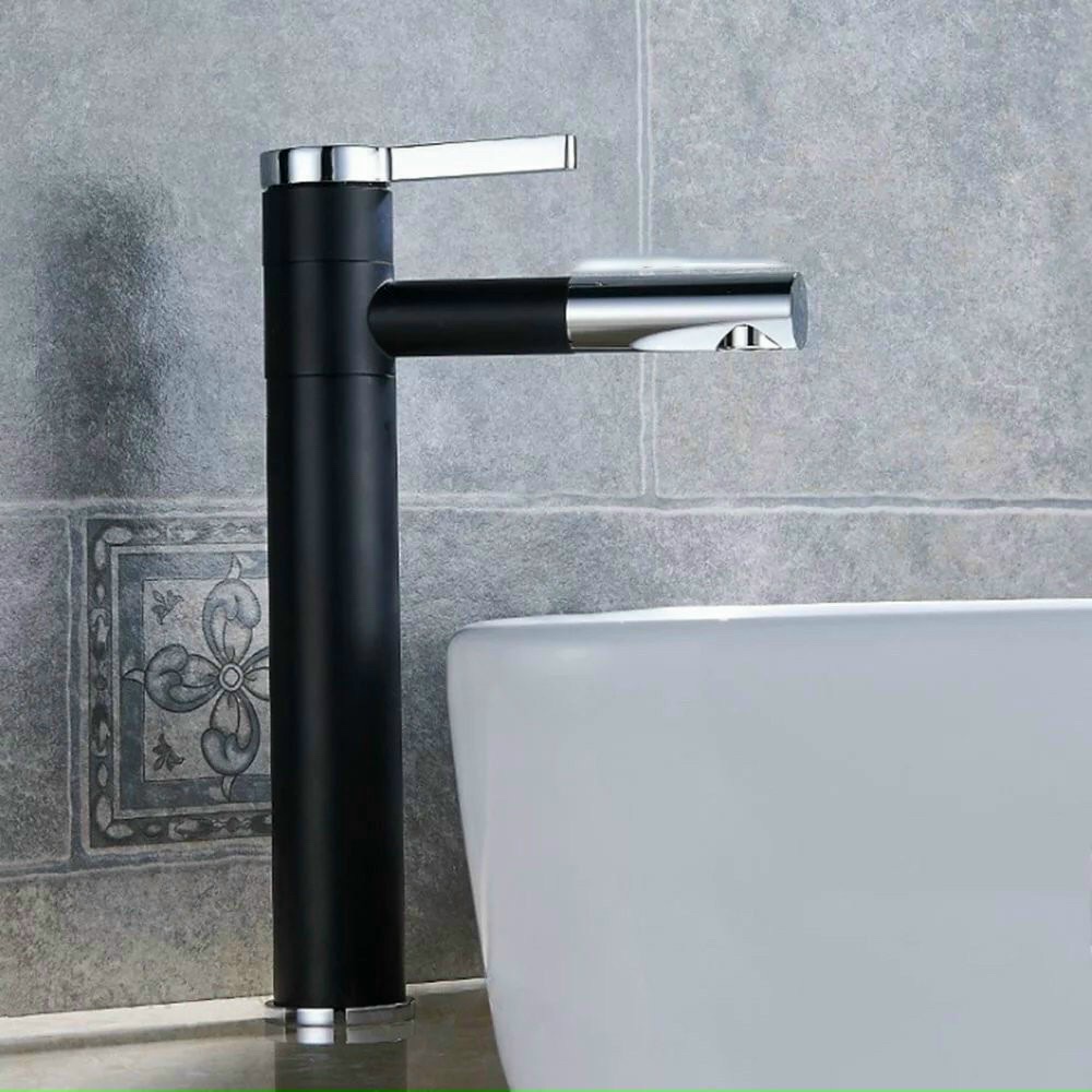 Vòi rửa mặt đa năng thân cao nóng lạnh mạ xiden ánh sáng GR8807C (đẹp sang trọng)