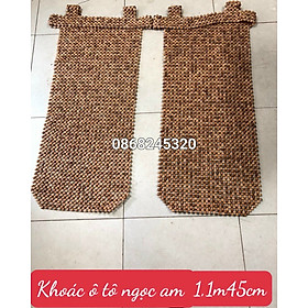 TẤM ĐỆM LÓT GHẾ ÔTÔ BẰNG GỖ NGỌC AM THƠM PHỨC NGỌT KT 45×110M 