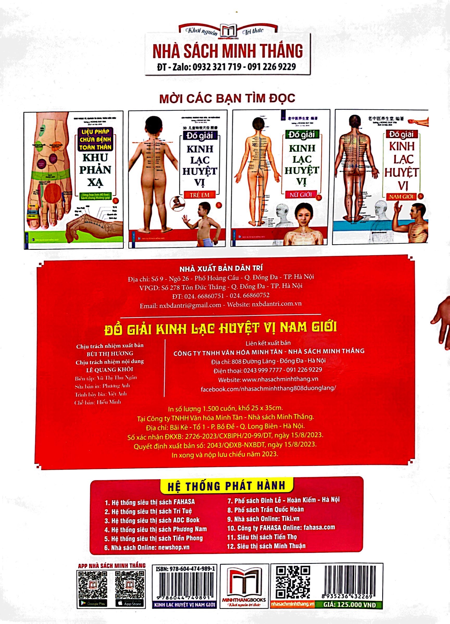 Sách Đồ giải Kinh Lạc Huyệt Vị Nam giới