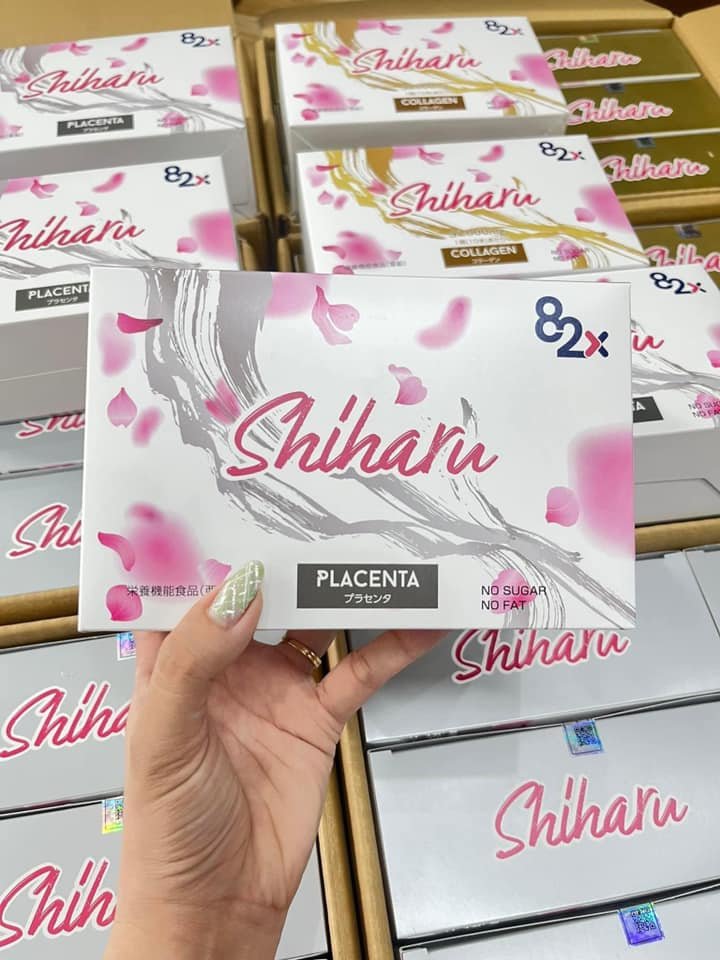 82X Nước uống Placenta Shiharu làm đẹp da đến từ Nhật Bản 50ml/lọ. (1 hộp)