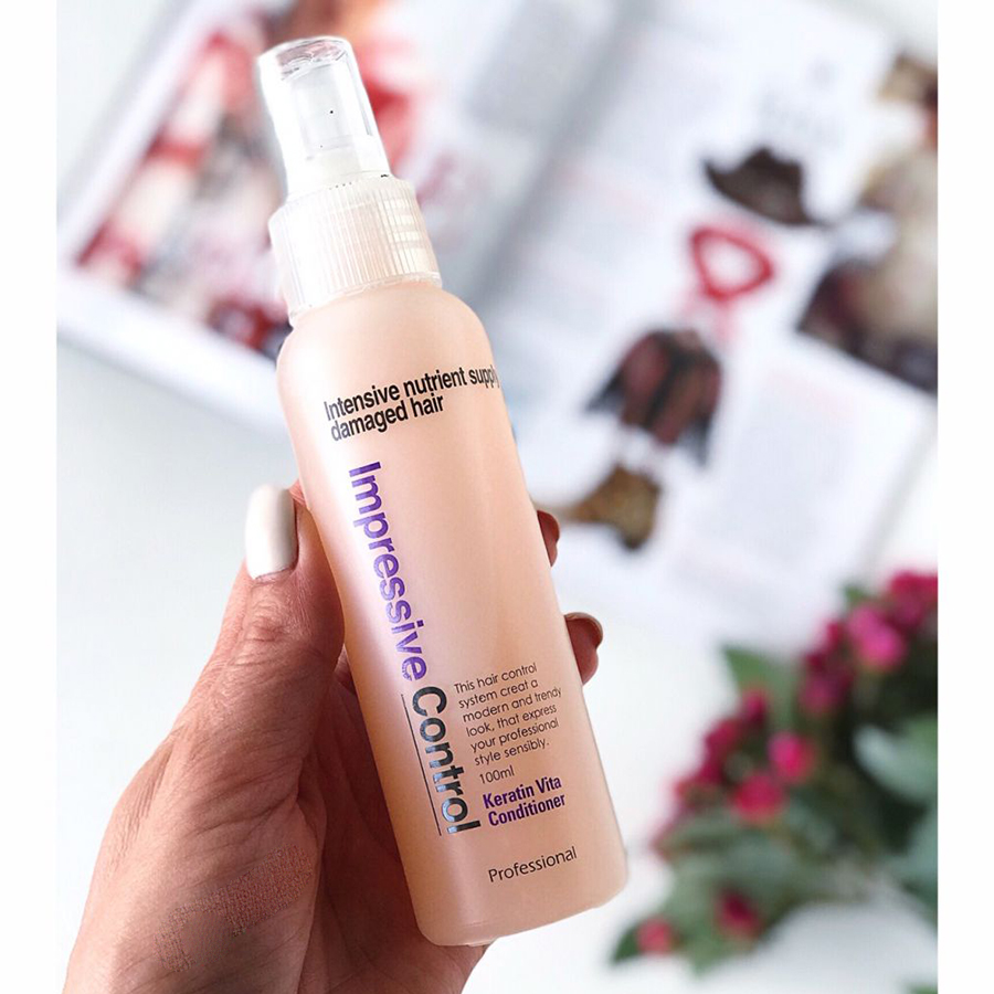 Xịt dưỡng tóc hương hoa quả Mugens Vita Keratin Conditioner Hàn Quốc 250ml + Móc khóa
