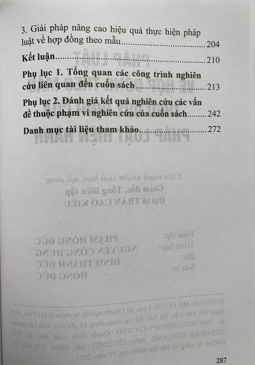 Pháp Luật Về Hợp Đồng Theo Mẫu Theo Quy Định Của Pháp Luật Hiện Hành