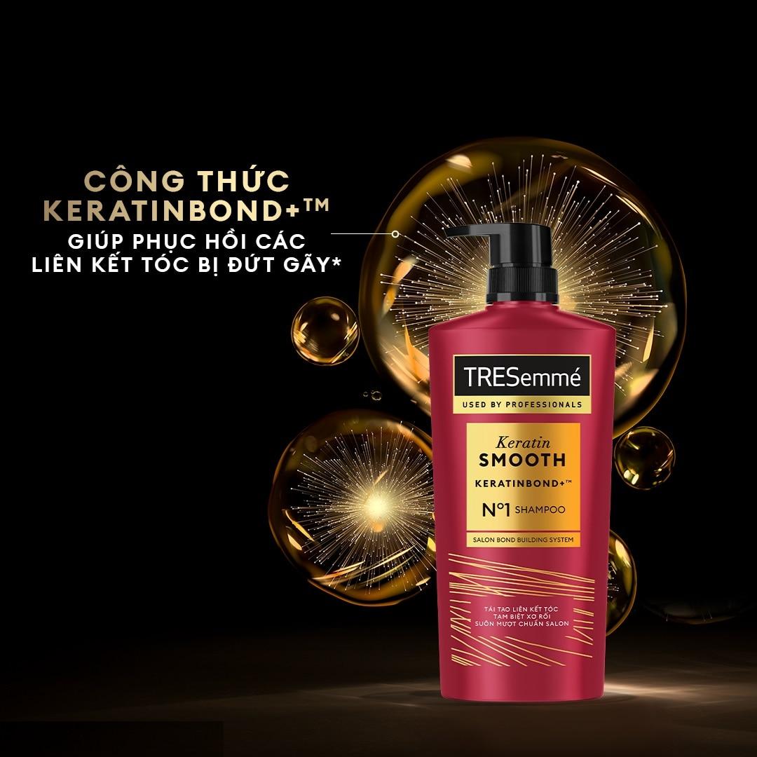 Dầu Gội Tresemme Vào Nếp Mượt Mà Keratin Smooth 480g (466ml)