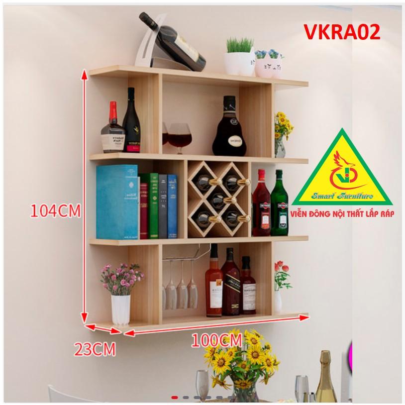 Kệ trang trí treo tường VKRA02 - Nội thất lắp ráp