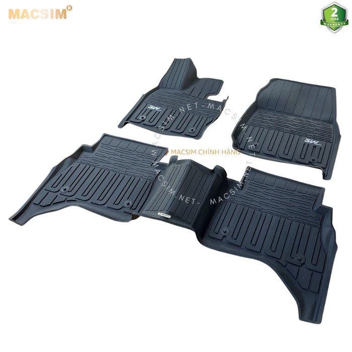 Thảm lót sàn xe ô tô LANDROVER RANGE ROVER 2023 new nhãn hiệu Macsim 3W - chất liệu nhựa TPE đúc khuôn cao cấp - màu đen