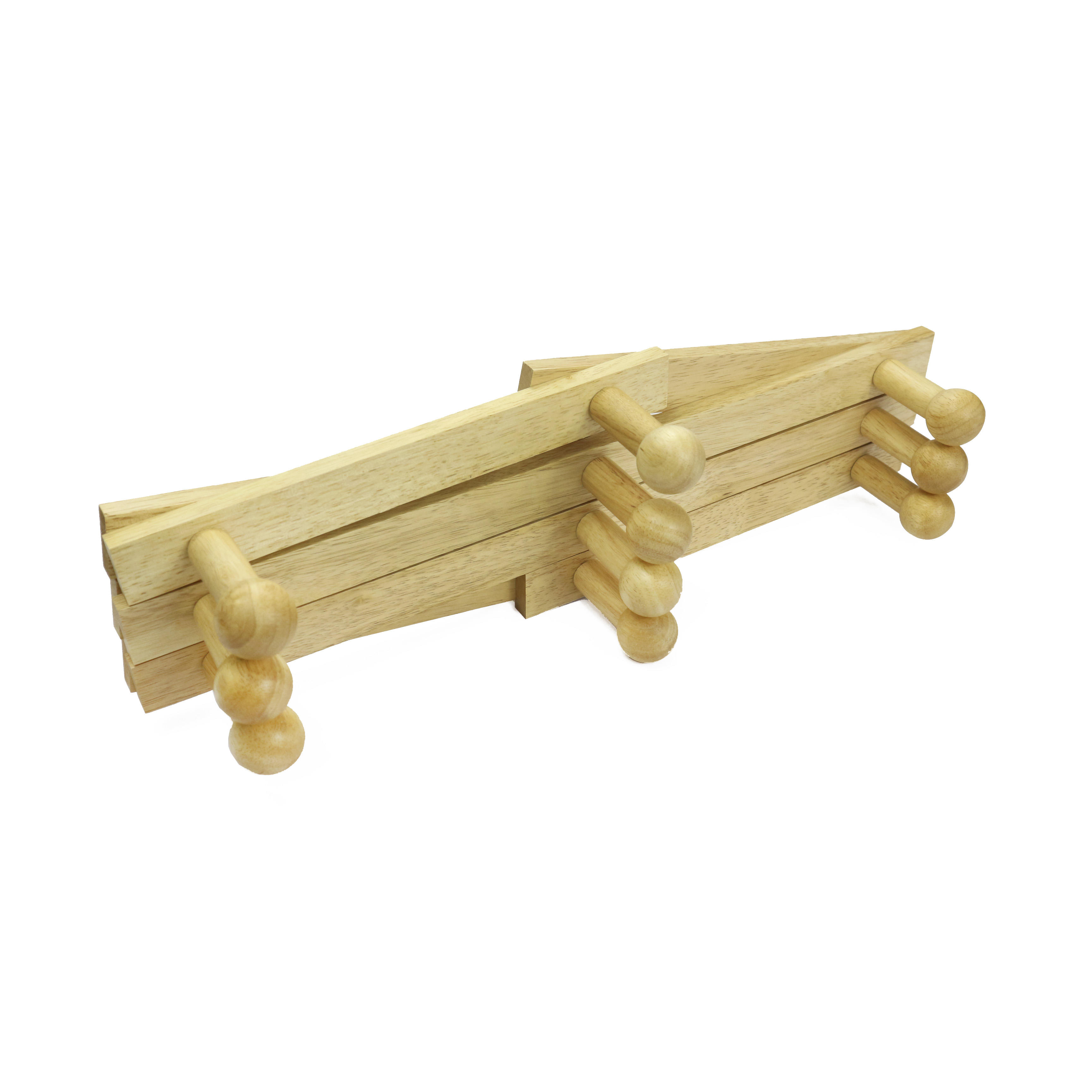 Móc áo gỗ 10 núm | Gỗ Đức Thành 08021 | Tiện dụng, trang trí phòng khách, phòng ngủ | Đạt tiêu chuẩn xuất khẩu