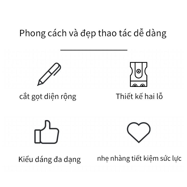 Combo 3 cái Chuốt Gọt Bút Chì BAOKE-4 Màu ngẫu nhiên-SH1702