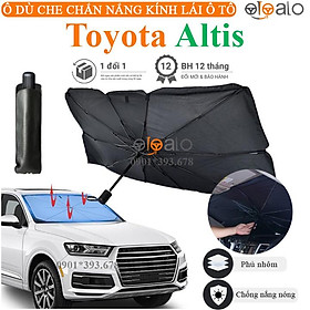 Ô dù che chắn nắng kính lái ô tô Toyota Altis vải dù tráng nhôm cao cấp ODCKL