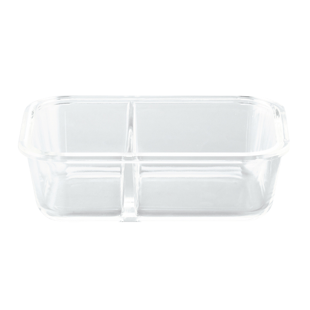 Hộp cơm thủy tinh Lock&Lock chia ngăn kèm muỗng đũa 930ml màu xanh navy LLG991CLNVY - Hàng chính hãng, dùng được lò vi sóng - JoyMall