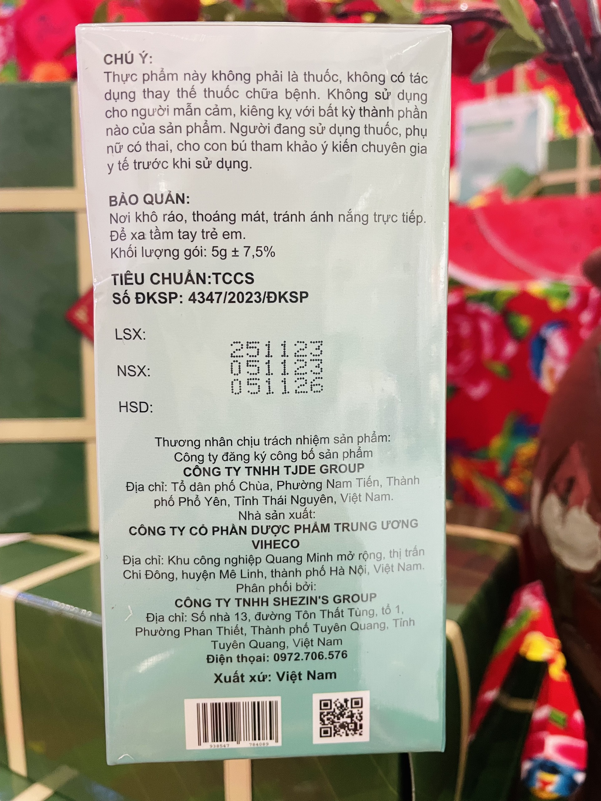 Gói uống Shezin