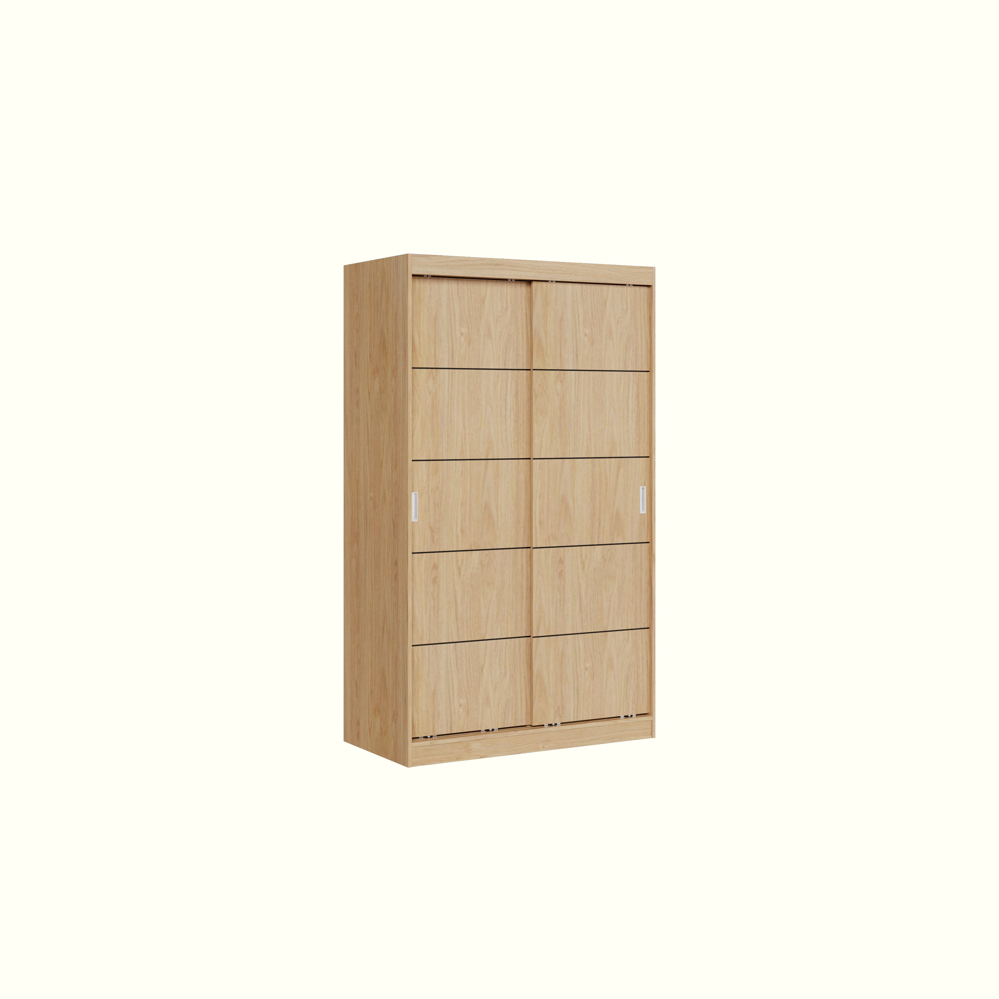 HAPPY FURNITURE , Tủ treo quần áo cửa lùa - RUNI , TCL_005 , 120cm x 60cm x 203cm