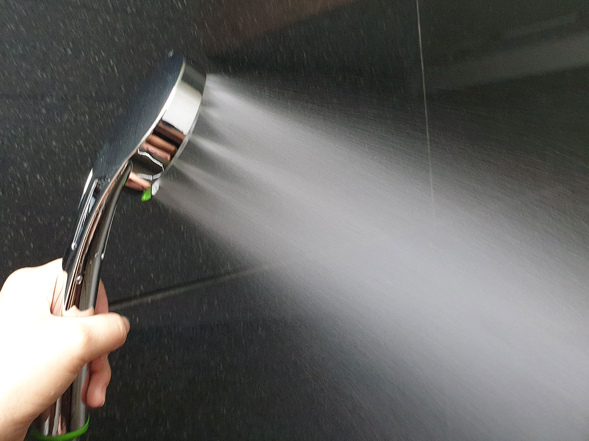 Bộ tay dây sen siêu tăng áp 3 chế độ Eurolife EL-103SH (Trắng xanh)