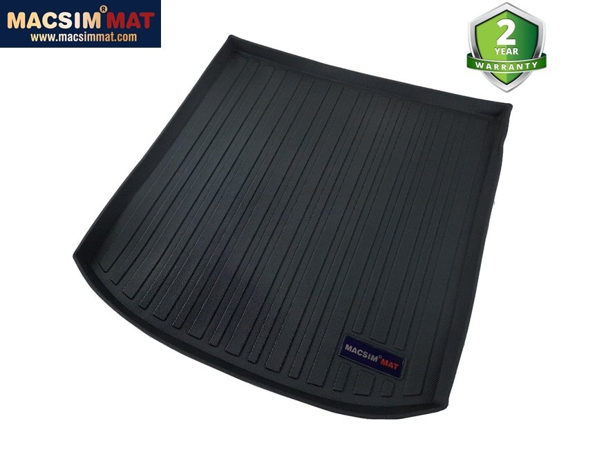 Thảm lót cốp xe ô tô Audi A4 2009-2017 nhãn hiệu Macsim chất liệu TPV cao cấp màu đen(176)
