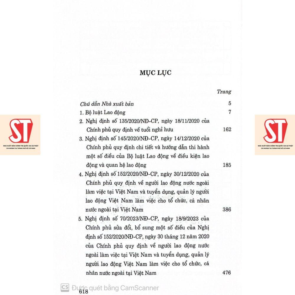 Sách - Bộ Luật Lao Động Năm 2019 Và Văn Bản Hướng Dẫn Thi Hành - NXB Chính Trị Quốc Gia