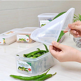 Hộp nhựa nắp dẻo 1400ml Inomata Nhật (mã 1056)