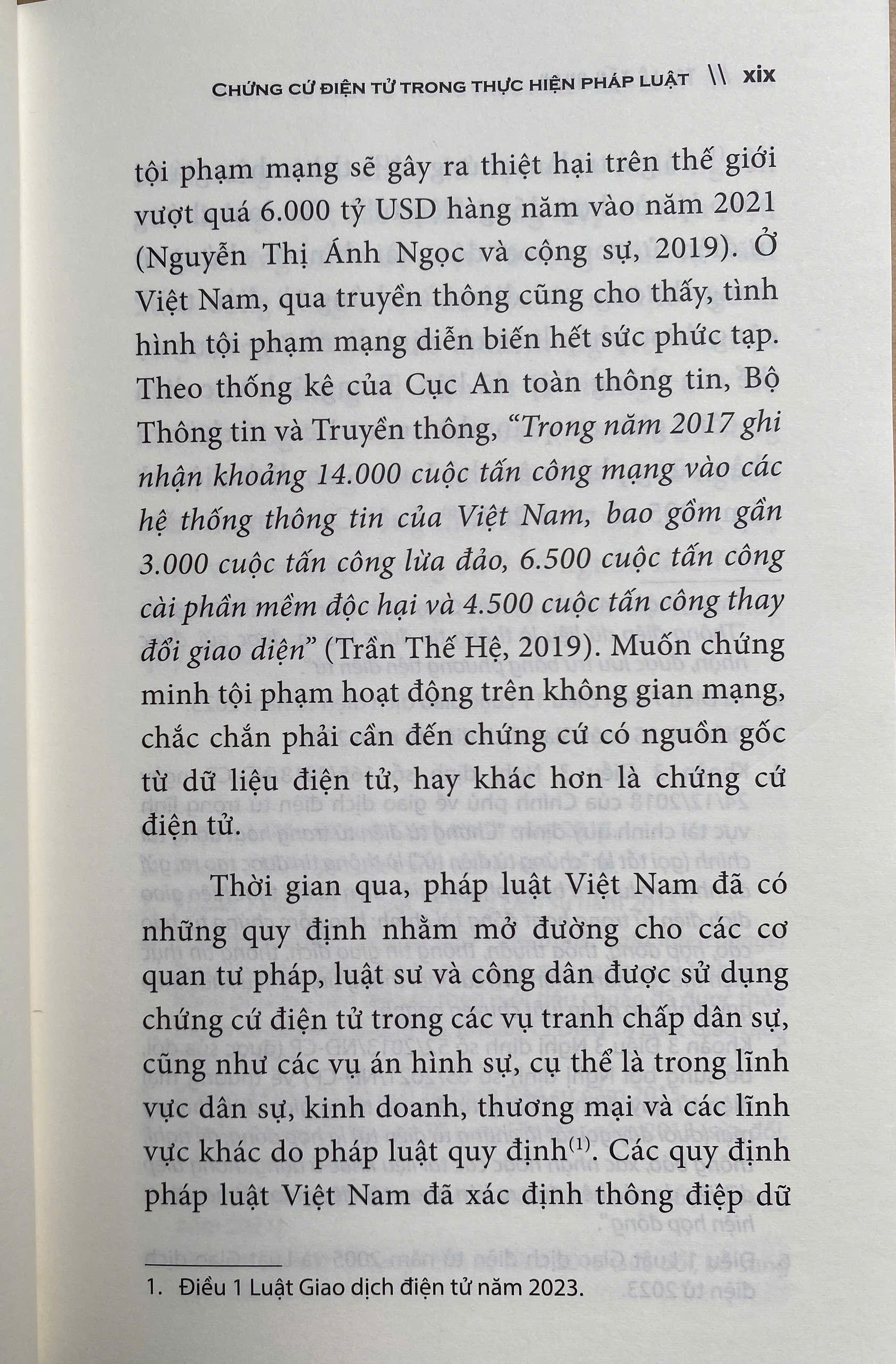 Chứng Cứ Điện Tử Trong Thực Hiện Pháp Luật