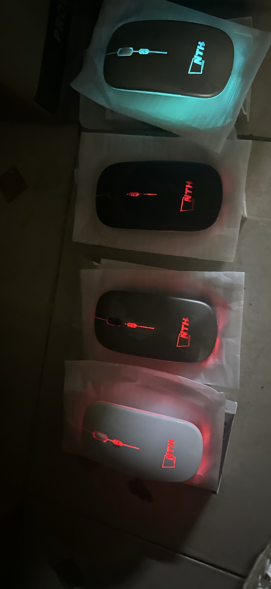 Chuột bluetooth và Wireless NTH02 trắng-hàng chính hãng