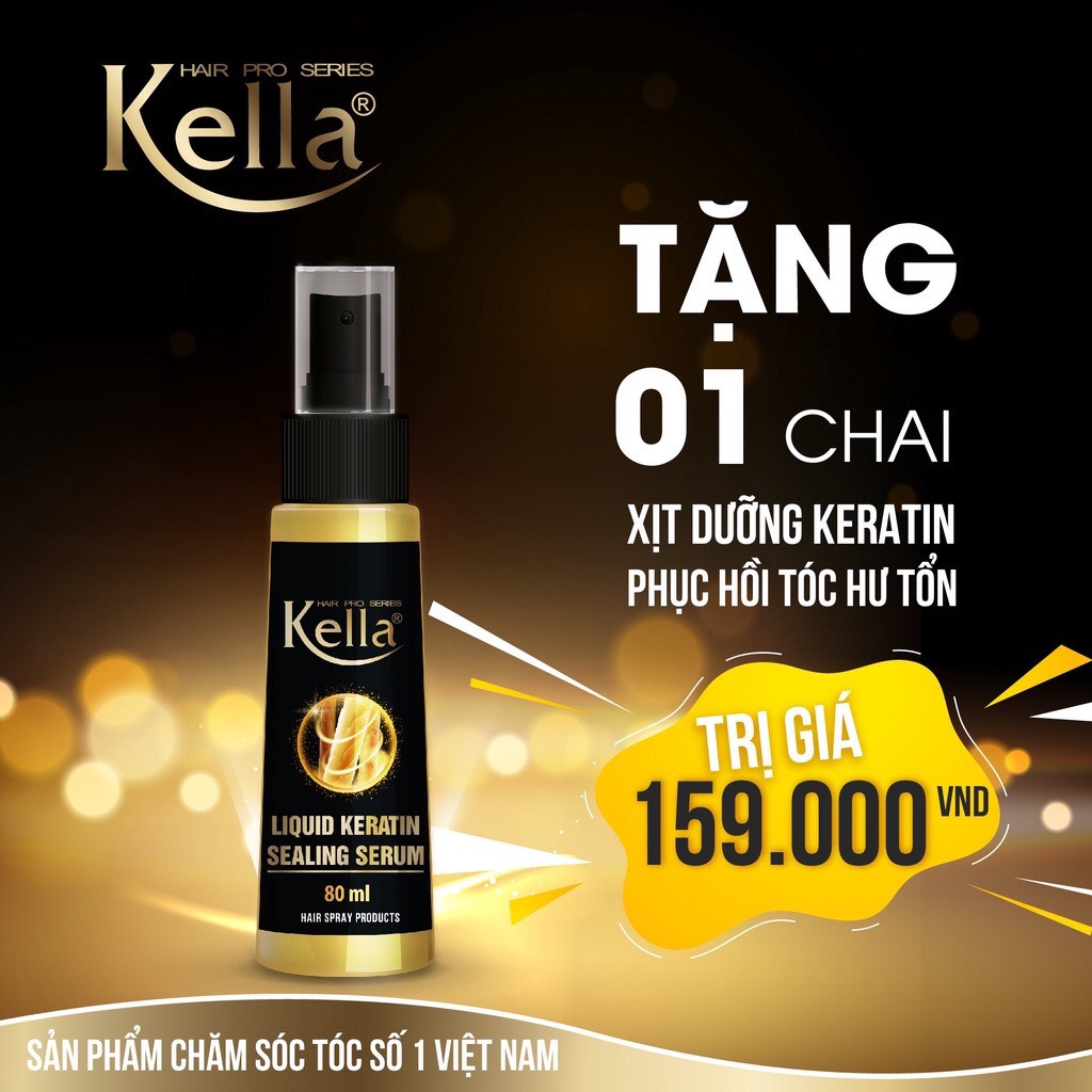 Dầu Gội Phủ Bạc kella Chiết Xuất Thảo Dược Màu Nâu Tự Nhiên
