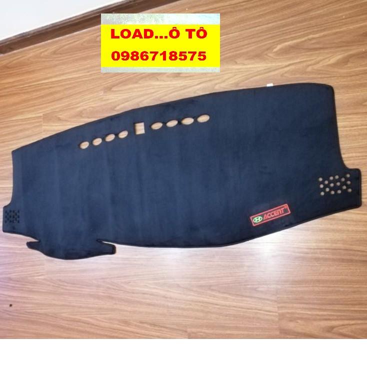 Thảm Taplo Nhung Xe Hyundai Accent 2022-2018 Cao Cấp, Có Lớp Chống Trượt Hiệu Quả