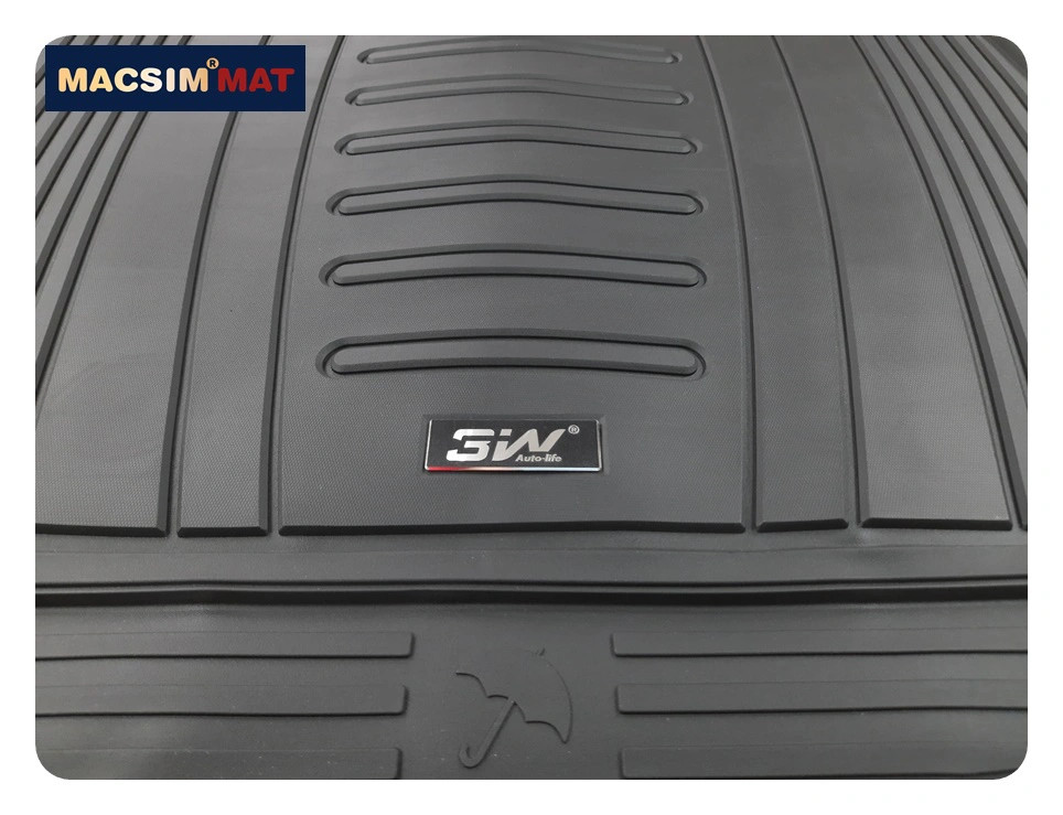 Thảm lót cốp xe ô tô Audi A3 2014 - 2020 nhãn hiệu Macsim 3W chất liệu TPE cao cấp màu đen