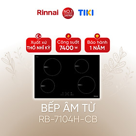 Bếp từ Rinnai RB-7104H-CB mặt kính Schott 7400W