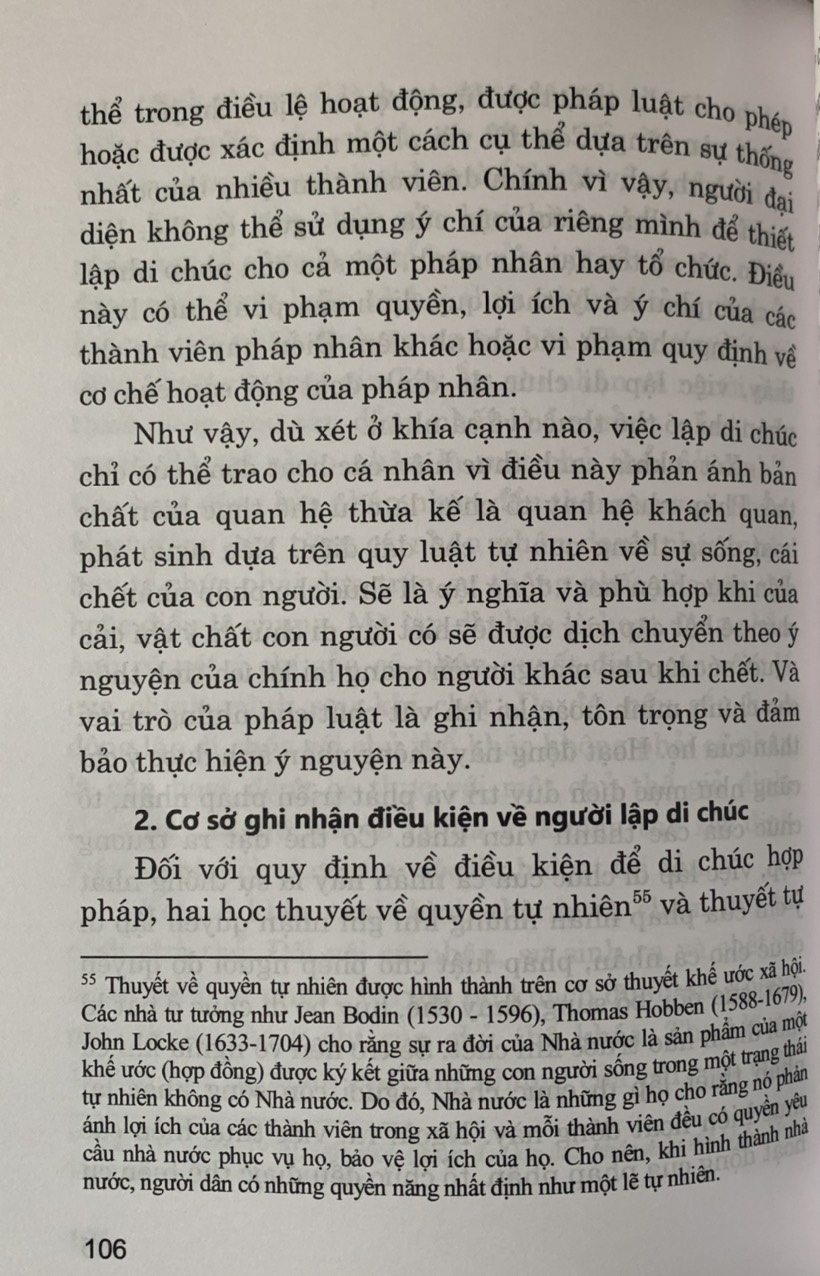 Di chúc và điều kiện có hiệu lực của di chúc