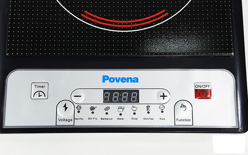 Bếp từ ABG Povena PVN-2125 đa dạng chức năng nấu, mặt kính pha lê crystallite cao cấp màn hình led dễ sử dụng TẶNG KÈM NỒI LẨU - Hàng chính hãng