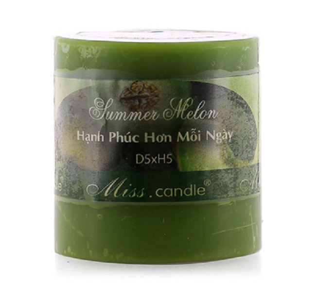 Set 3 Nến thơm trụ tròn D5H5 Miss Candle EDC0504 (5 x 5 cm)