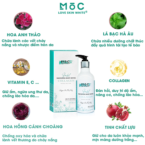 SỮA Ủ THẢI ĐỘC TRUYỀN TRẮNG - COLLAGEN /300G - MỘC
