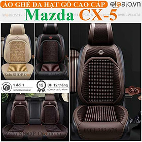 Áo trùm lót bọc ghế da xe ô tô Mazda CX5 da hạt gỗ tự nhiên CAO CẤP