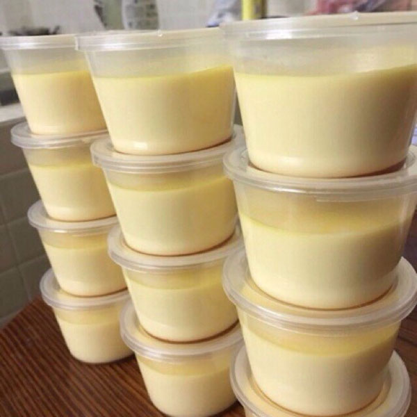 Hộp nhựa đựng làm Bánh FLan . rau câu , sữa chua ,caramen , đựng slime set 50 hộp