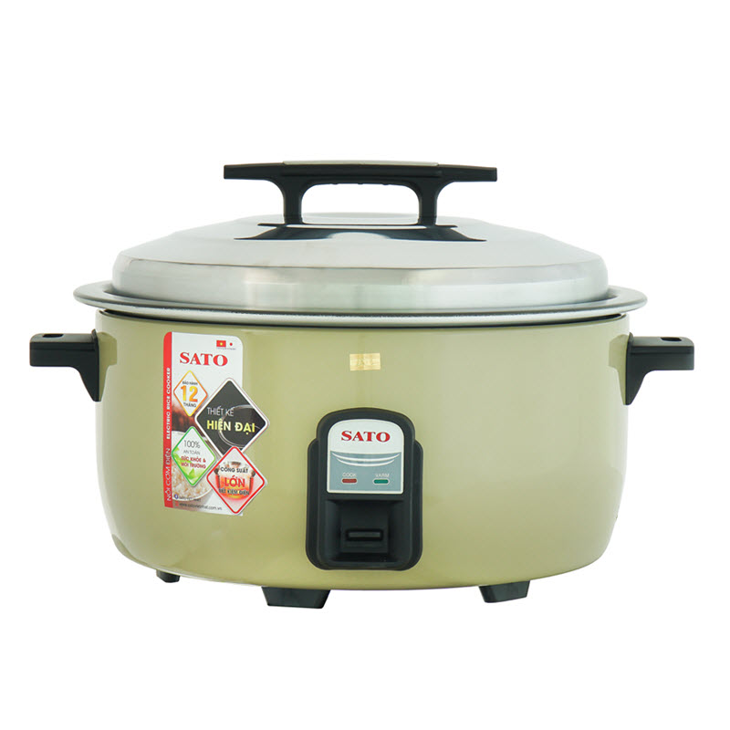 Nồi cơm điện công nghiệp SATO Q7 7.2 Lít (Quà tặng: 1 Ấm siêu tốc SATO 1.8L) - Miễn phí vận chuyển toàn quốc - Hàng Chính Hãng