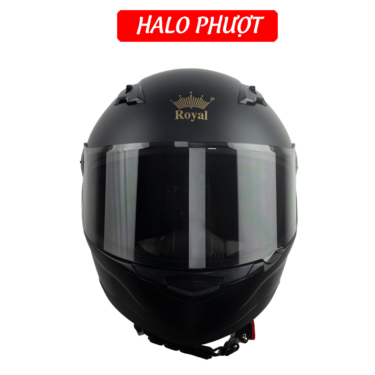 Mũ Bảo Hiểm FullFace Royal M136 (Đen Mờ)