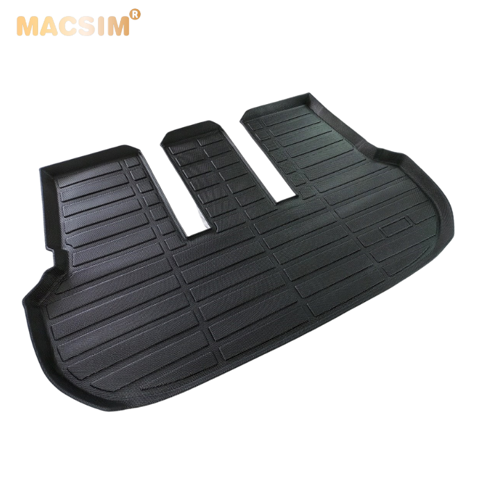 Thảm lót cốp xe ô tô SĐ Toyota Fortuner/ Innova 2008- nay nhãn hiệu Macsim chất liệu TPE cao cấp màu đen