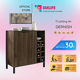 Tủ phòng ăn bằng gỗ nhỏ gọn cho gia đình SMLIFE Dernish