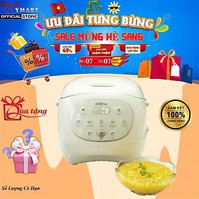 Nồi Cơm Điện Lòng Gốm 1,2L HAATZ CIM205 Công Suất 500W, 6 Chế Độ, Hẹn Giờ, Hàng Chính Hãng