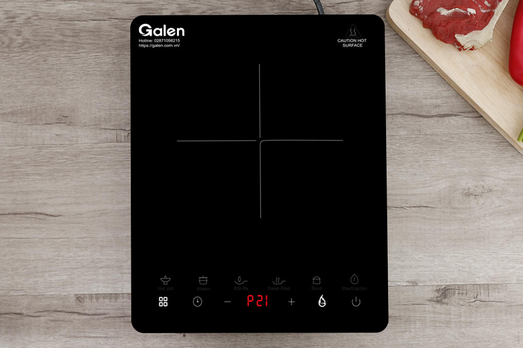 Bếp Điện Từ Cảm Ứng Galen G017 2100W Mặt Kính Cường Lực, An Toàn, Tiết Kiệm Điện