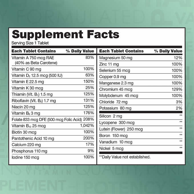 Vitamin tổng hợp Kirkland Mature Multi Adult 50+ Hộp 400 viên của Mỹ - dành cho nam, nữ trên 50 tuổi, Tăng cường miễn dịch, phòng bệnh tật, đặc biệt là các bệnh lây nhiễm, bệnh do virus, vi khuẩn - QuaTangMe Extaste
