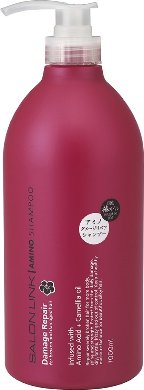 Dầu Gội Đầu Phục Hồi Tóc Hư Tổn Chiết Xuất Hoa Trà Salon Link Amino Shampoo (1000 mL)