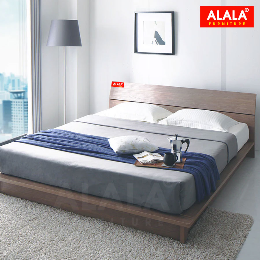 Giường thấp ALALA34 / Miễn phí vận chuyển và lắp đặt tận nơi/ Đổi trả 30 ngày/ Sản phẩm được bảo hành 5 năm từ thương hiệu ALALA/ Chịu lực 700kg