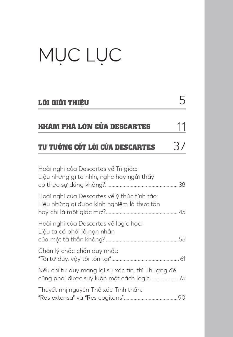 Những Nhà Tư Tưởng Lớn - Descartes Trong 60 Phút - Vanlangbooks
