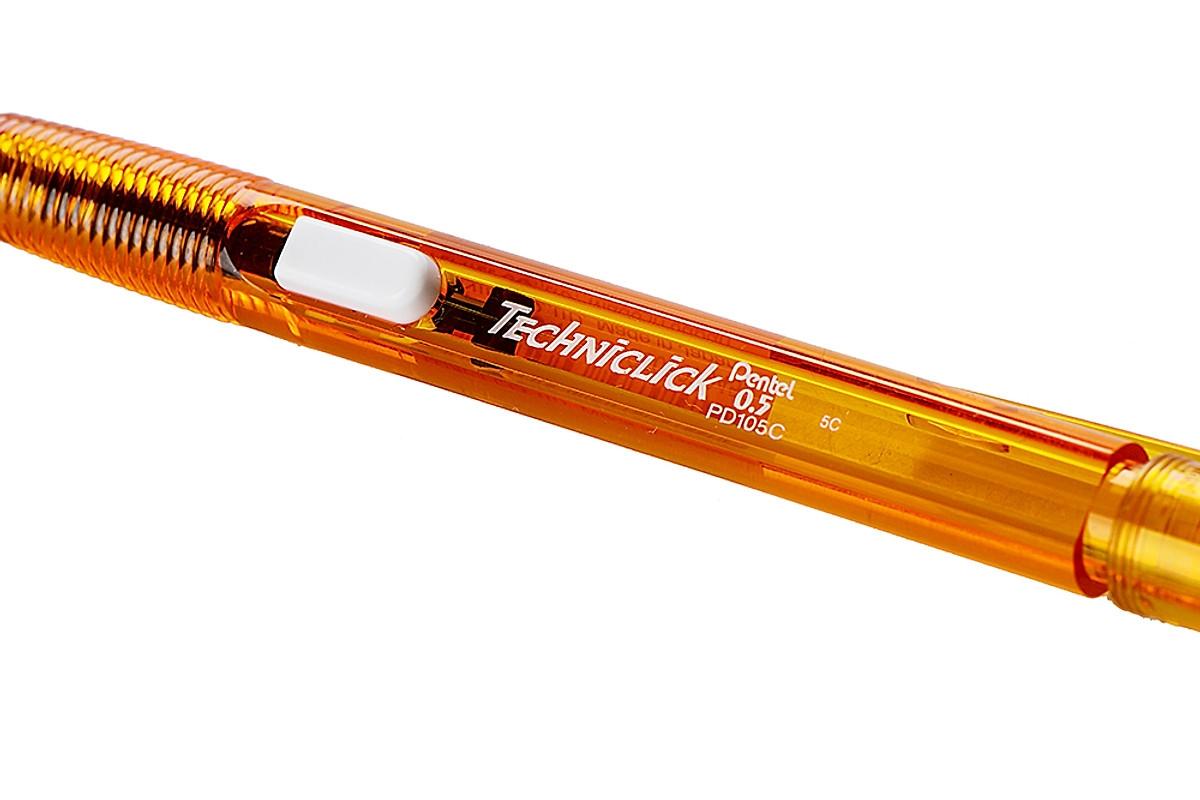Bút Chì Bấm 0.5 mm Pentel Techniclick PD105C-F - Màu Cam