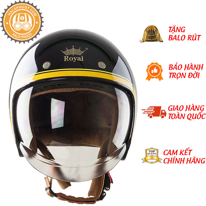 Nón bảo hiểm 3/4 đầu Royal M139 Design V10