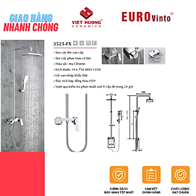 BỘ SEN TẮM ĐỒNG THAU NÓNG LẠNH EUROVINTO CAO CẤP MÃ 3523-FX