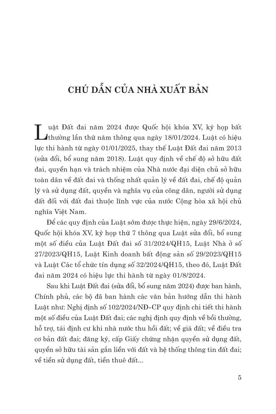 Các văn bản hướng dẫn thi hành Luật đất đai ( sửa đổi,bổ sung năm 2024)