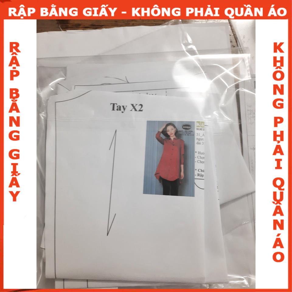 Rập giấy A0 đầm nữ mã 676 (BẢN VẼ)
