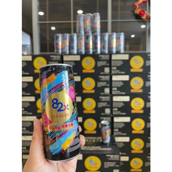 82X Nước uống giải khát đẹp da Kakemono 245ml/lon ( Thùng 24 lon ).