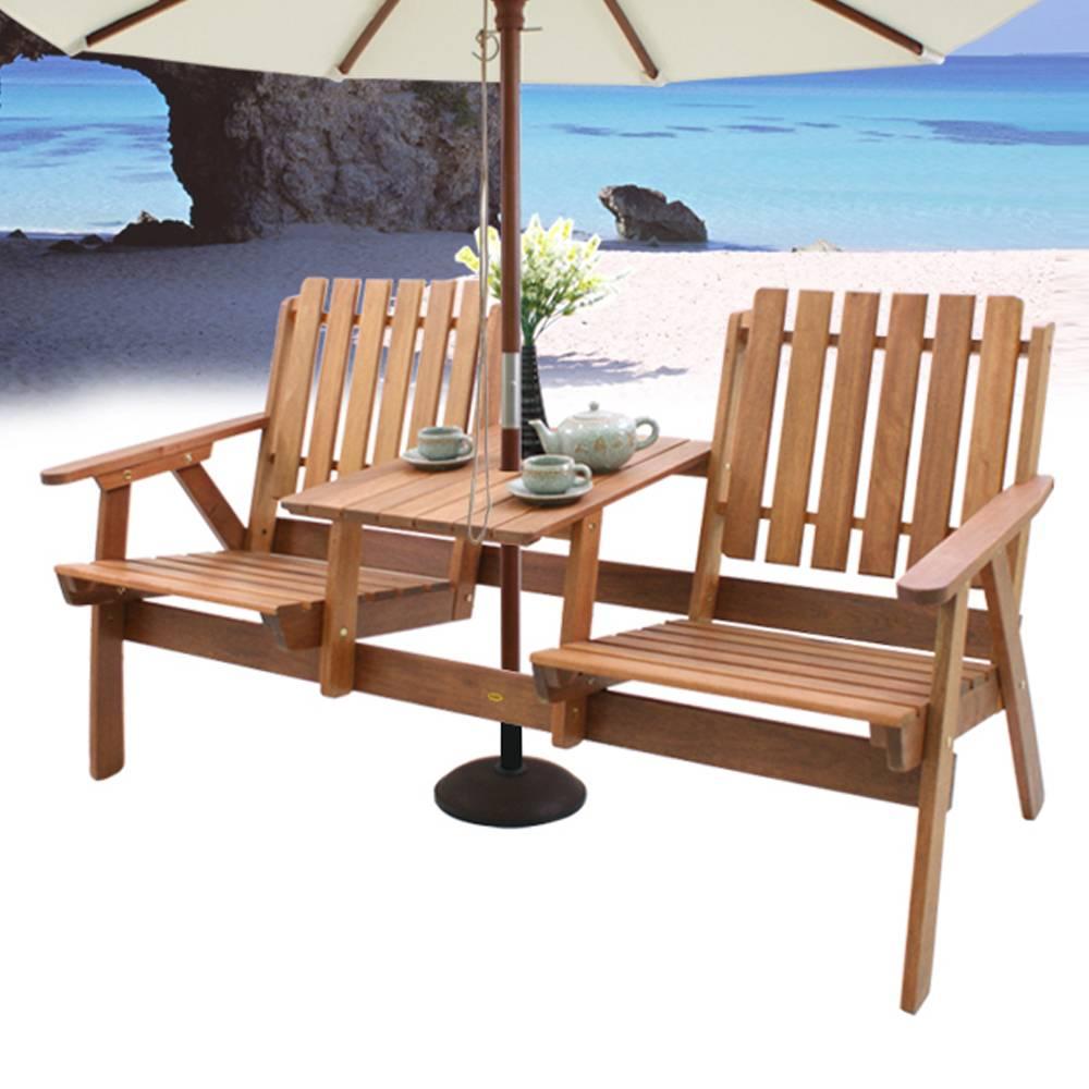 Bàn Ghế Romodong Có Tay IBIE NT3010 (150 x 58 x 82.5 cm) - Nâu
