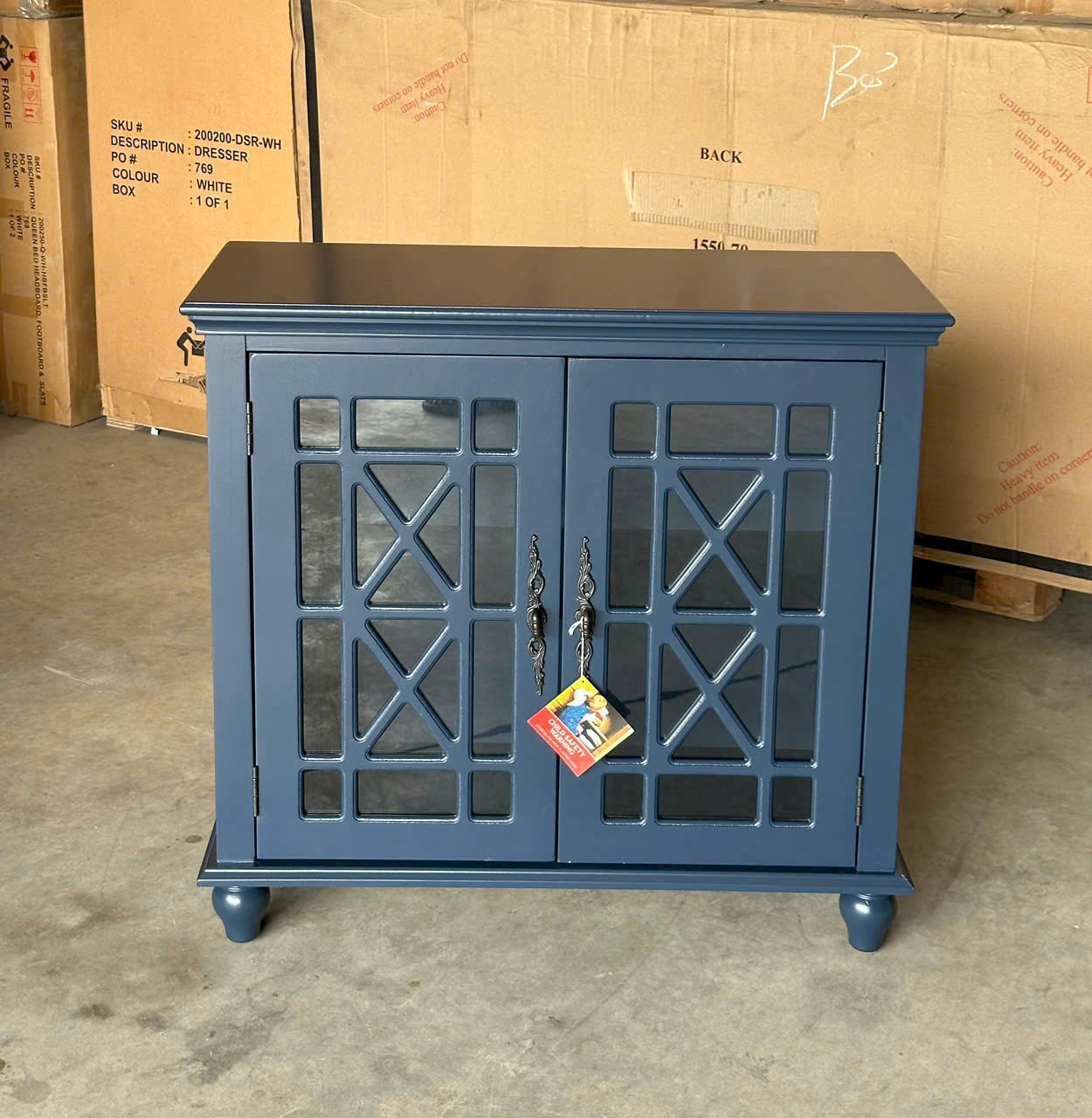 Tủ bếp, tủ trang trí 2 cánh mở SM15CT Tundo KT Ngang 86 x Sâu 37 x Cao 82 / cm